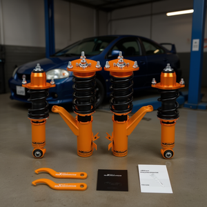 Kit de Amortiguadores Maxx Racing para Honda Integra DC5 2001-2006, Sistema de Suspensión Tuning, Resortes, Color Naranja - Product Image 2