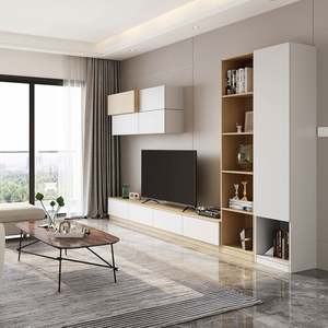 Modern Design Laser TV Projector Cabinet <b>Suspended</b> LED Wall Unit with Wall Cabinet TV Rack - Product Image 4