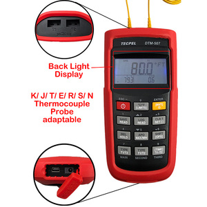 เครื่องบันทึกข้อมูลอุณหภูมิแบบดิจิตอลคู่ TECPEL DTM-507  ช่วงวัดอุณหภูมิหลากหลาย พร้อมความแม่นยำ 0.05% สูงสุดถึง 1,372 องศาเซลเซียส รับประกัน 1 ปี - Product Image 3