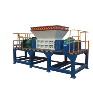 Best Efficiency Double Axis Industrial Big Size Rubber Wood Pallet Scrap Tire Recycling Shredder