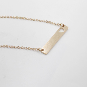Chaîne en acier inoxydable poli, collier avec pendentif en forme de cœur ajouré blanc, petite amie, bricolage personnalisé, 35x6mm, 18 pouces, 30 pièces - Product Image 5