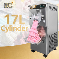 Machine à fabriquer des glaces italiennes de grande capacité (27L) pour la production professionnelle de gelato.