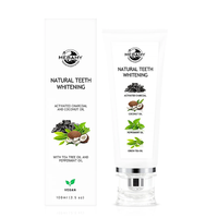 Dentifrice en Mousse Blanchissant Naturel Végétalien Riche en Minéraux au Charbon Actif et aux Herbes, Sans Fluorure, en Gros