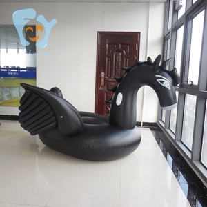Phao Bơi Người Lớn 1.9M Có Thể Bơm Hơi Lớn Màu Đen/Vàng Pegasus Unicorn Pool Float Tùy Chỉnh - Product Image 4
