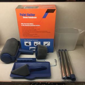Multifunctional <b>Paint</b> <b>Roller</b> with Corner Brush – Wall Painting Tool Set for DIY Household Use, Easy to Operate Painting Brushes - Product Image 1