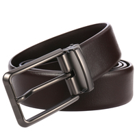LY35-5204-4 Sabuk Kulit Kasual Model Pin Buckle dengan Lubang-Lubang, Harga Grosir Sabuk Konveyor Berlubang yang Dapat Disesuaikan