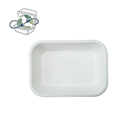 Groothandel Biologisch afbreekbare composteerbare wegwerp lunchbox van suikerrietpulp, rechthoekig, voor feestgebruik
