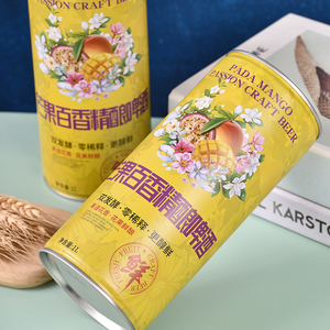 Boissons aromatisées aux fruits (miel, poire, <span class=keywords><strong>prune</strong></span>, fruit de <span class=keywords><strong>la</strong></span> passion, ananas) de marques OEM, bière aromatisée hybride alcoolisée en conserve d'aluminium - Product Image 4