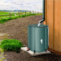 Johold Draagbare 53 Gallon Regensysteem Opslagcontainer Watertank Downspout Inklapbare Regenwater Opvang Barrel2