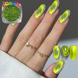 ผงแม่เหล็กแต่งเล็บเกรดเครื่องสำอางหรูหรา TCOWO - ผงโครเมี่ยมสะท้อนแสงแบบแคทอาย ให้เอฟเฟกต์ Chatoyancy <span class=keywords><strong>ป</strong></span>ราศจากนิกเกิล สีสันสดใส - Product Image 3