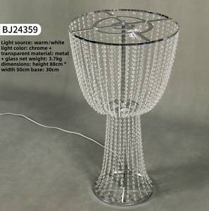 Soporte de flor de cuentas octogonal moderno IP33 impermeable eléctrico LED de plata galvanizada de hierro <span class=keywords><strong>para</strong></span> <span class=keywords><strong>mesa</strong></span> de comedor de Hotel lugar de boda - Product Image 4