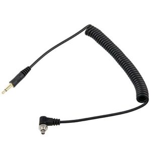 สายเคเบิลขดสำหรับเชื่อมต่อแฟลชกล้องแบบ PC ถึง 3.5 มม. ความยาว 30-100 ซม. - Product Image 2