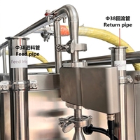 Machine de remplissage manuelle non aseptique à double tête pour jus, lait et boissons en Bag-in-Box (BIB)