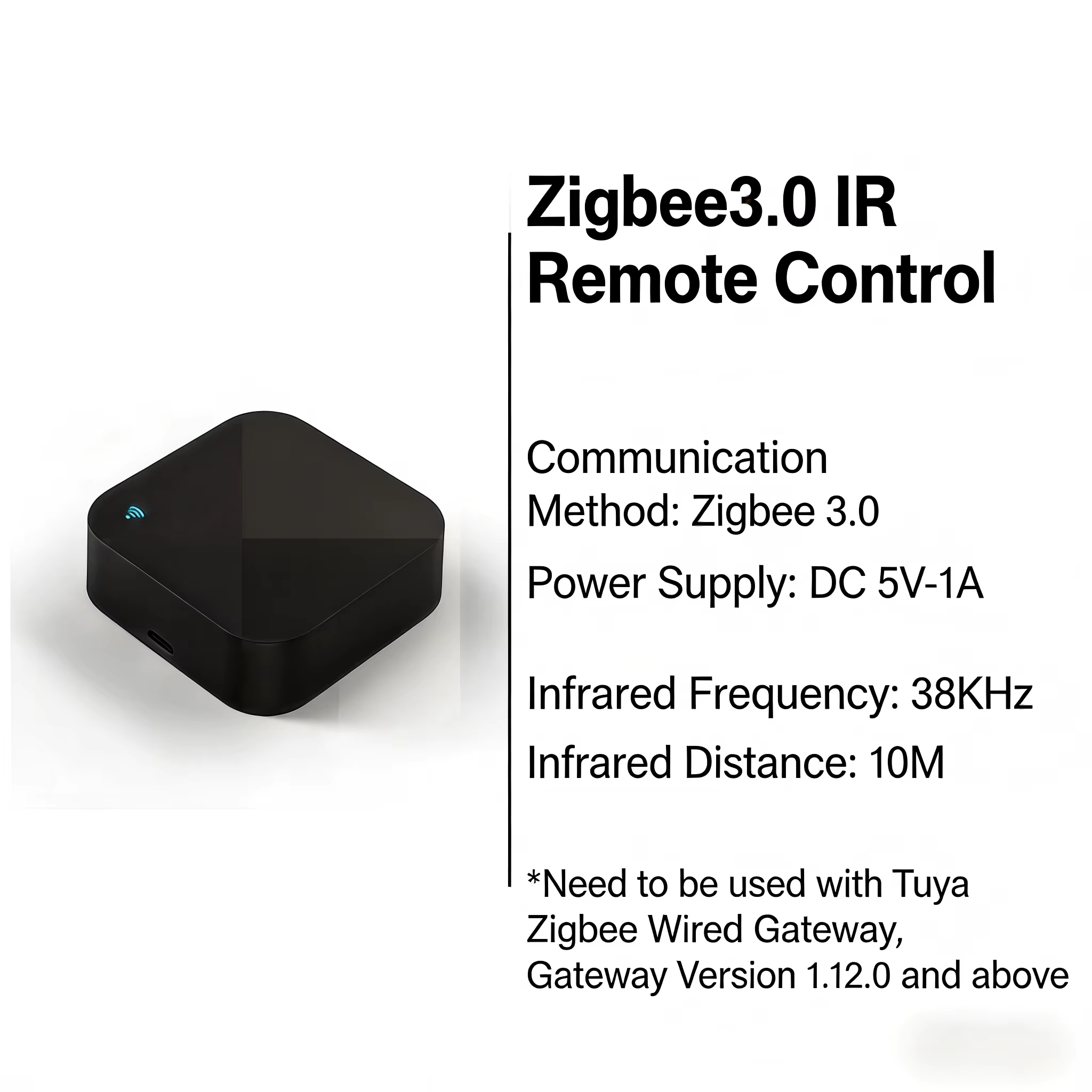 Zigbee3.0+IR noir
