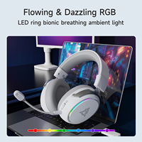 Casque de jeu sans fil Ajazz AHM10 avec éclairage RGB, Plug and Play, haute performance, longue durée de vie de la batterie, conçu pour les joueurs