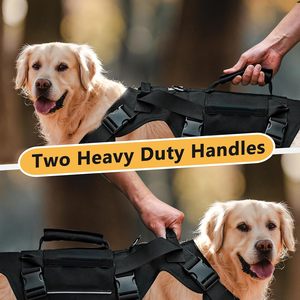 Tactical Dog Harness Waterproof Reflective Dog Harness Support Sling No Pull with Handle Dog Vest Harness Tactical Dog Harness - Product Image 3