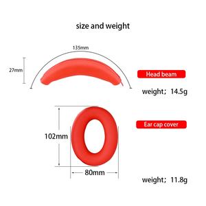 Convient pour <span class=keywords><strong>Sony</strong></span> <span class=keywords><strong>WH</strong></span>-<span class=keywords><strong>1000XM3</strong></span>/<span class=keywords><strong>Sony</strong></span> <span class=keywords><strong>WH</strong></span>-1000XM4 Ear Hat Head Wearing Beam Sleeve Framework Silicone Earmuffs Ear Plug buds Case - Product Image 4