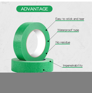 Cinta <span class=keywords><strong>de</strong></span> Enmascarar Verde <span class=keywords><strong>de</strong></span> Alta Adhesión, Cinta Acrílica para Pintores, para Pintar Casas, Paredes Exteriores, Renovación y Decoración <span class=keywords><strong>de</strong></span> Exteriores - Product Image 3