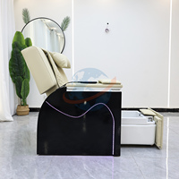 Fauteuil de pédicure moderne pour salon de beauté avec système de massage inclinable sans tuyauterie et drainage automatique pour usage en spa de manucure et pédicure