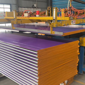 Màu Tím thép EPS bọt Hội Đồng Quản trị mô-đun trần kim loại tấm Tường cho Nhà kho cho phòng lạnh hội thảo mở rộng <span class=keywords><strong>Polystyrene</strong></span> - Product Image 4