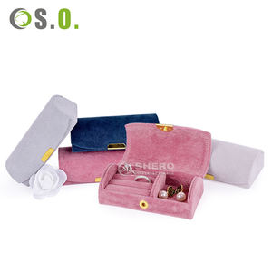 Boîte à bijoux personnalisée avec logo, mini boîte de luxe pour boucles d'oreilles, bracelet, collier, bague, emballage en velours - Product Image 3