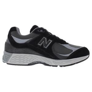 Chaussures de marche unisexes New Balance 2002R, noir et gris, empeigne en mesh, design offrant un bon maintien - Product Image 2