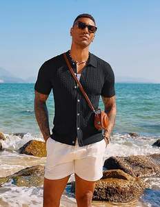 <b>Mens</b> Seamless Golf <b>Shirt</b> Moisture Wicking Quick-Dry Tailored Fit Polo <b>Shirts</b> - Product Image 5