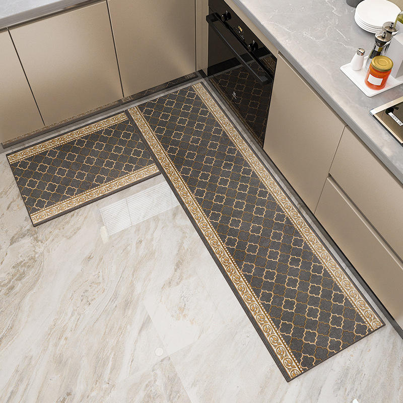 พรมปูพื้นห้องครัว - สีเทามงคล
