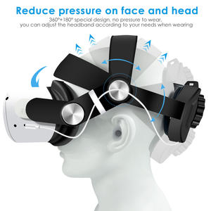 Lunettes réglables 4K VR avec sangle <span class=keywords><strong>pour</strong></span> 2 accessoires <span class=keywords><strong>de</strong></span> jeu <span class=keywords><strong>de</strong></span> <span class=keywords><strong>réalité</strong></span> <span class=keywords><strong>virtuelle</strong></span> - Product Image 2