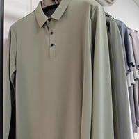 NUEVOS Diseños 2026, Camisetas Polo de Manga Larga para Hombre, Tejido de Punto, 78.3% Poliéster, 21.7% Elastano, 240gsm, Gruesas y Resistentes al Desgaste