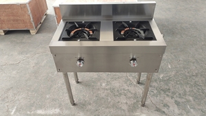 Réchaud à <span class=keywords><strong>gaz</strong></span> commercial à 2 brûleurs RTK, économique, pour cuisinière en terre cuite, usage industriel, pour cuisine/restaurant/hôtel - Product Image 2