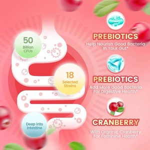 Gummies probiotiques Aura pour femmes avec soutien prébiotique à la canneberge, personnalisation du logo et de l'étiquette, gummies probiotiques pour femmes - Product Image 5