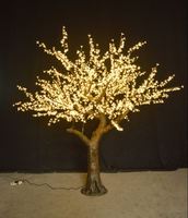 Reiner Kupferdraht 2,5 m Kirsche künstliche führte im Freien Solar baum Lichter