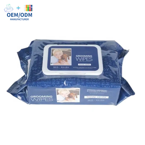 OEM Fournitures biologiques pour animaux de compagnie 80pcs Chiens Chats <span class=keywords><strong>Lingettes</strong></span> humides <span class=keywords><strong>déodorantes</strong></span> jetables <span class=keywords><strong>Lingettes</strong></span> humides pour animaux de compagnie - Product Image 1