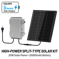 Kits de panneaux solaires HP1 3-en-1 avec contrôleur de batterie intégré et modules MPPT pour appareils IoT, caméras de sécurité, routeurs, répéteurs WiFi