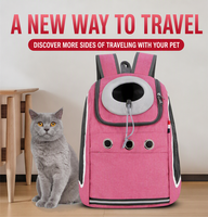 Sac à dos de transport pour animaux de compagnie, respirant, lavable, portable, pour le sport en plein air, en tissu Oxford, fermeture éclair, pour petits chiens et chats, charge maximale 11 kg