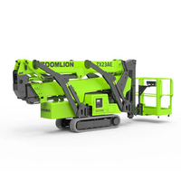 Piattaforma di Lavoro Aerea Elettrica Semovente Zoomlion 23m ZX23AE, Elevatore a Ragno Cingolato con Ringhiera di Protezione della Piattaforma in Vendita