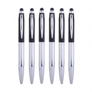 Smooth Writing Office Business <b>Silver</b> Mirror Chromed Soft Touch Metal Ballpoint <b>Pen</b> - Product Image 1