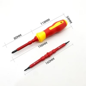 Set di <span class=keywords><strong>Cacciaviti</strong></span> Isolati 3-in-1 per Elettricisti, Phillips e a Testa Piatta, Magnetici, per Riparazioni e Manutenzione Fai-da-Te - Product Image 5