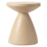 Table basse en bois de teck crème, petite, pour l'intérieur, table d'appoint personnalisable, tables d'appoint pour l'extérieur