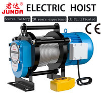 Treuil électrique à câble en acier 220V, mini treuil à câble de haute qualité