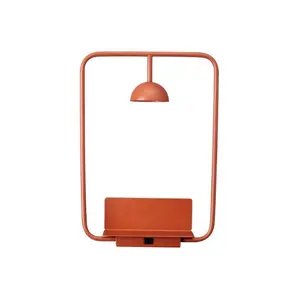 现代丹麦设计卧室壁灯矩形手机充电烤饼壁灯