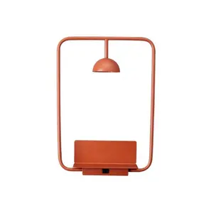 Modern Denmark design wall hanging light rectangle cellphone charging scone wall light for bedroom