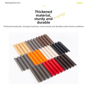 Paneles de Rejilla de Estilo Moderno y Fibra de Madera de 150 mm, Diseño de Gran Muralla, Revestimiento de Pared para TV, Revestimiento de Techo, Paneles Ondulados Ecológicos - Product Image 2
