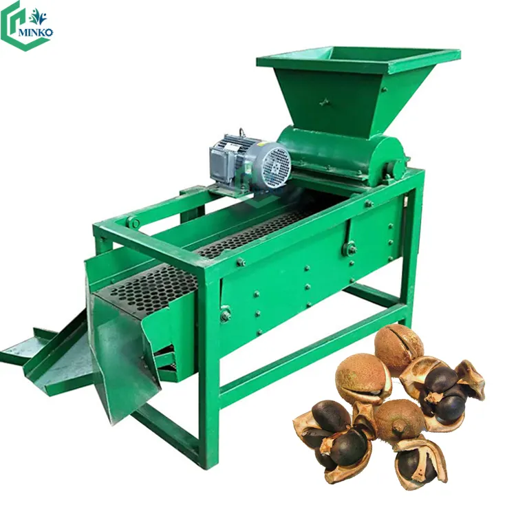 farm soap nuts skin removing shller camellia tree fruit peeling machine