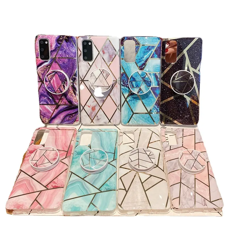 Shemax for Sumsung Mobile Phone Samsung,Electronic Accessories Marble Thin Glossy Soft TPU Cover for samsung galaxy s 21 ultra