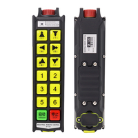 Remote Kontrol Radio Industri 12 Tombol Kecepatan Ganda Tahan Banting IP67 dengan Tombol Stop Darurat Bersertifikasi CE untuk Overhead Crane Hoist
