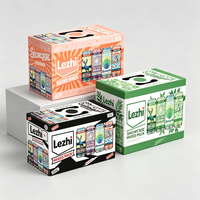 Caja de Embalaje para Bebidas, Cerveza, Jugo, Refresco, Lata, Cartón para Bebidas con Diseño de Logotipo