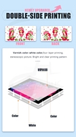 Impresora Plotter Millantech Xp600 de Doble Cabezal, Máquina de Impresión por Transferencia Holográfica UV DTF, Impresora UV DTF para Pegatinas de Cristal en Rollo