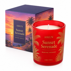 Velas Aromáticas Premium AIKUN de Cera de Soya en Vaso de Vidrio con Aroma Duradero, Hechas a Mano para Dormitorio y Sala de Estar - Product Image 2